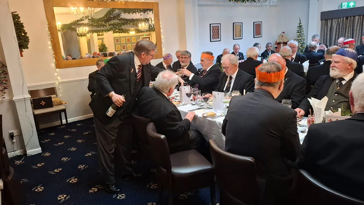 Festive board in full swing