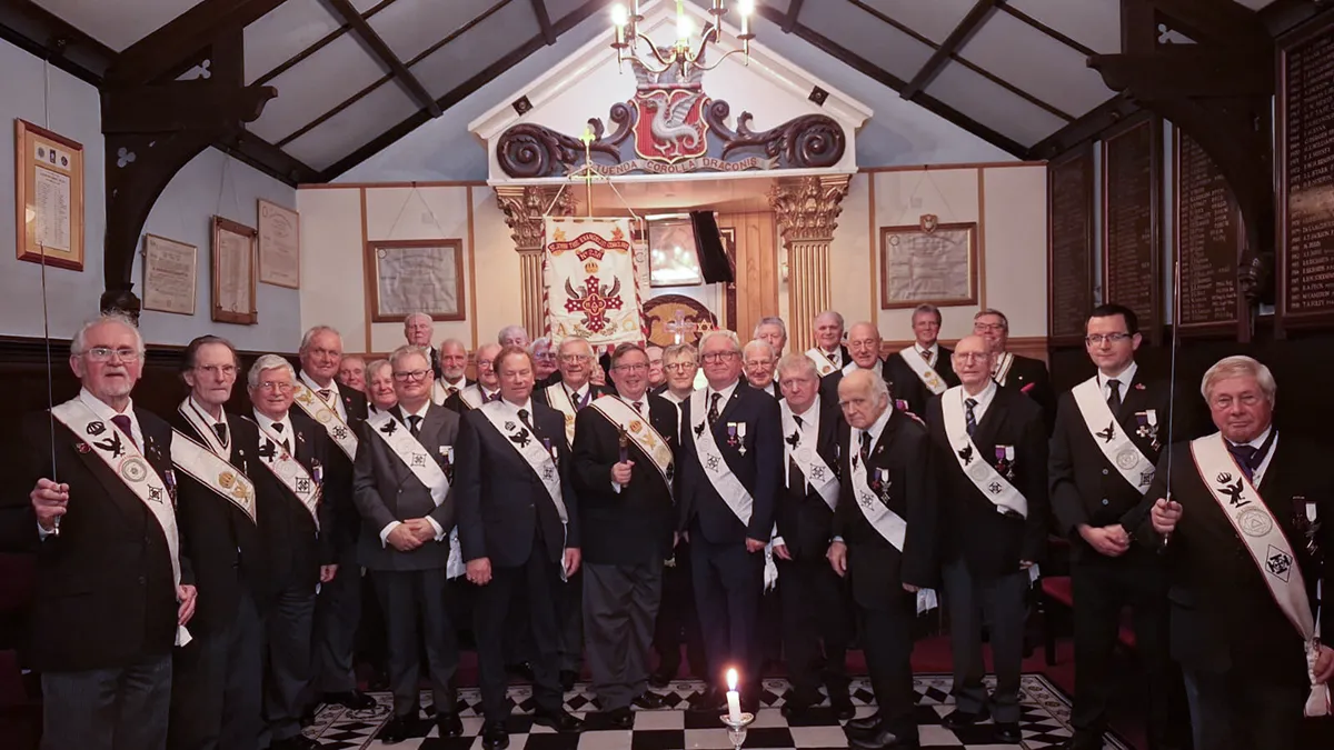 Members after the meeting
